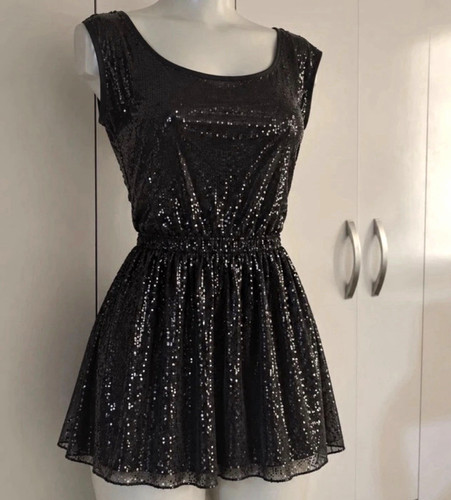 Pimkie black sequin dress - black,