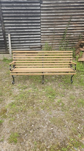 Outdoor garden bench - outdoor, oak