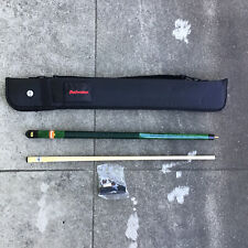 BUDWEISER POOL CUE Emerald GREEN w/BLACK ZIPPER CASE And Accessories Pool Stick