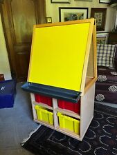 Pre loved Kid's art easel with storage on castors made by  GALT