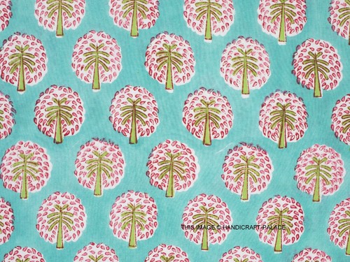 Indian hand block palm tree - indian,