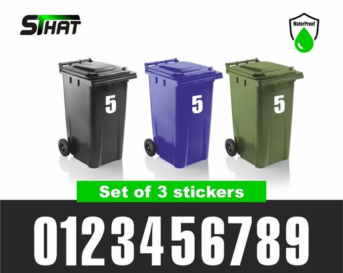 White wheelie bin house - x3,