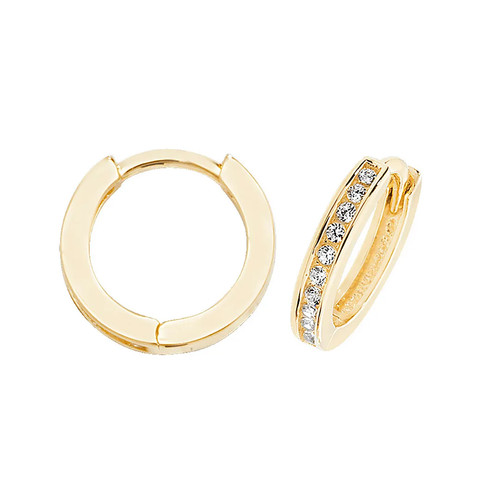 Hinged earrings 9ct - hinged,