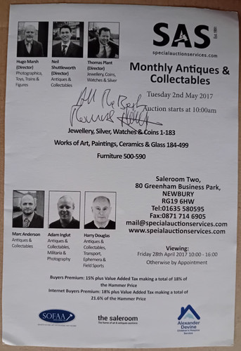 Original autograph thomas - original,