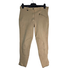 Shires Saddle Huggers Breeches Size 32 Stone Jodhpurs Equestrian Jods 95% Cotton