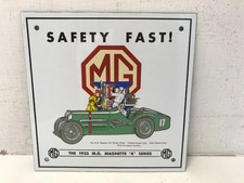 Vintage Enamel Sign - 1933 MG
