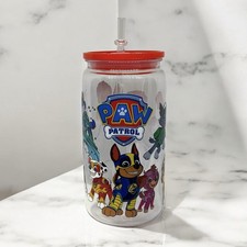 Paw patrol Plastic Cup With Lid And Straw 16oz