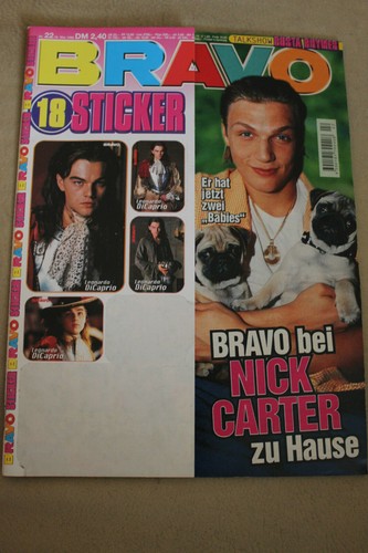 Bravo 1998 nick carter - bravo, 22/1998