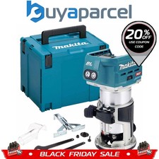 Makita RT001GZ20 40V MAX XGT Cordless Brushless Laminate Router Trimmer + Makpac