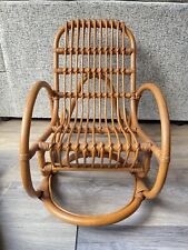Vintage Mid Century CHILDS Bamboo Rocking Chair Franco Albini Style 60s/70s