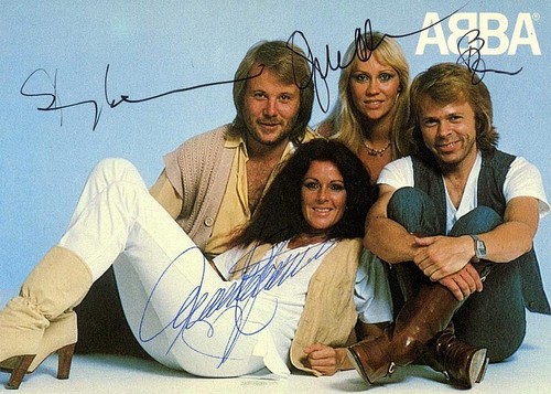 Abba signed photograph - signed,