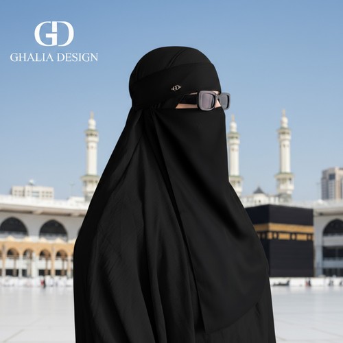 Saudi style niqab - style, elastic