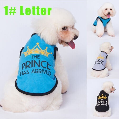 Small dog shirt vest pet - vest,