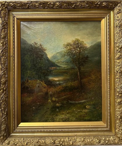 Signed antique oil - signed, on