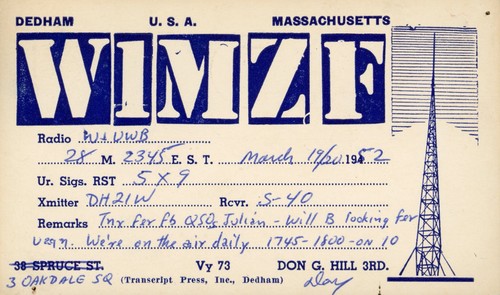 Vintage amateur radio qsl - radio,