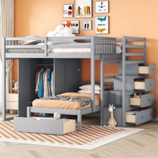  Full Over Twin Wood Bunk Bed