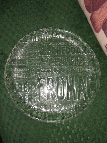 Beautiful heavy glass - heavy, cheese