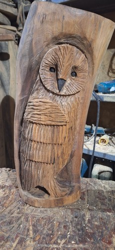Chainsaw carving owl - carving,