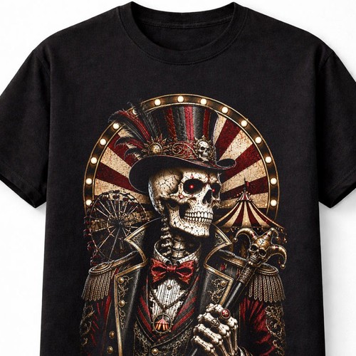 Skeleton ringmaster circus - ringmaster,