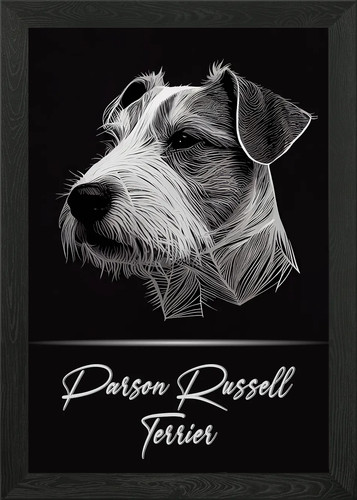 Parson russell terrier framed - parson,
