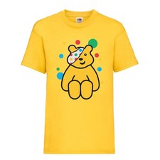 Kids Boys Girls Children In Need 2025 T-Shirt Childrens Pudsey Spotty School Tee