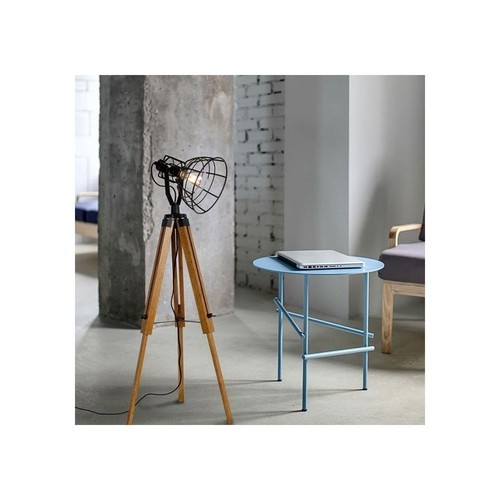 Wooden tripod light floor - wooden, lamp