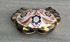 Royal Crown Derby Crab Paperweight with Silver Stopper
