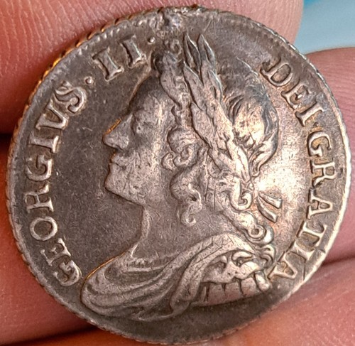 George 1739 shilling roses - shilling.,