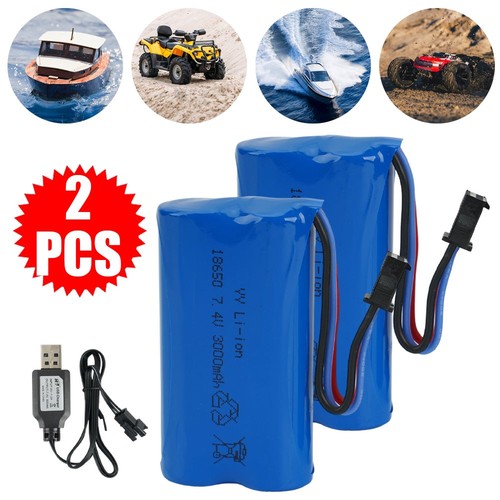 2pcs rechargeable 3000mah - 2pcs, 7.4v