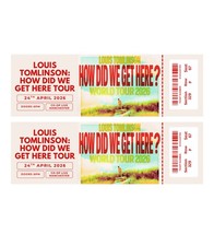 Louis Tomlinson Personalised Souvenir Concert Tickets Memorabilia