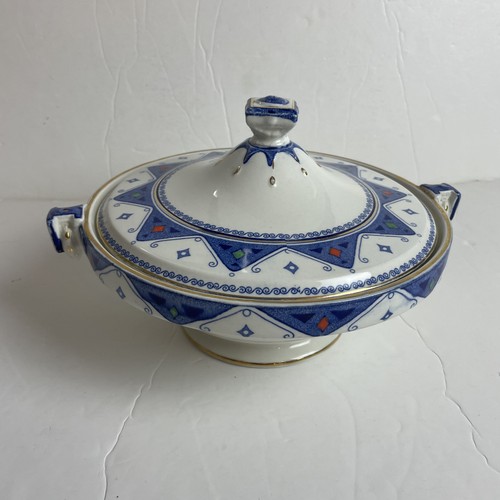 Burleigh ware blue round - ware,