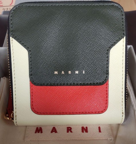 Marni round zip - leather, bifold