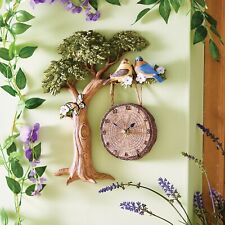 Oak Tree Clock with Birds -
