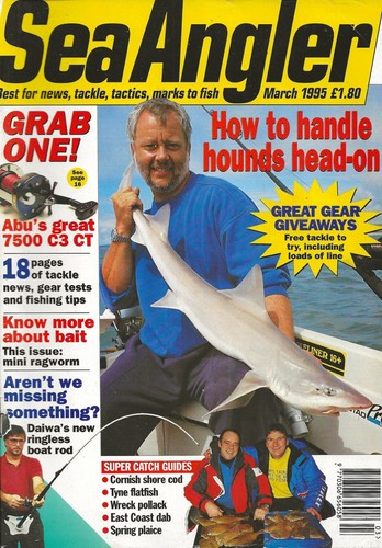 Sea angler magazine march - magazine, 1995