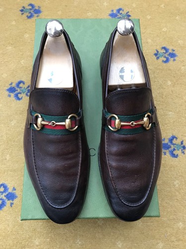 Gucci loafers leather shoes - leather,
