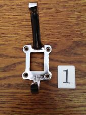 8 X OLD STYLE CHROMED CAST IRON  SCHOOL COAT HOOKS  CERAMIC NUMBER INSERTS