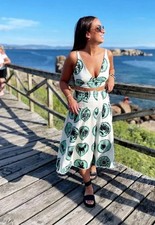 ZARA SS24 PRINTED BOX PLEAT