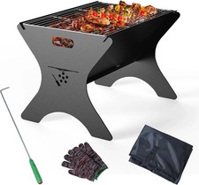 Frost IX Camping Fire Pit - Portable Campfire Grill with Cooking Grills,2 in 1 