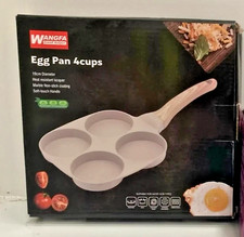 Wangfa Good Helper 4 Egg Pan Fryer 19cm Diameter Non Stick Soft Handle