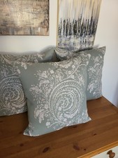 Set Of 3 New, Handmade Cushion Covers  In John Lewis Baxter Swirl Fabric