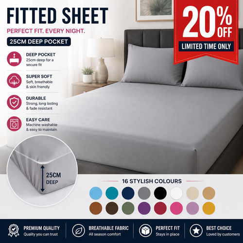 Extra deep 25cm - deep, sheet