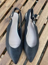 CARVELA WOMEN'S SHOES - MILLY - BLACK - SIZE 40 - FLAT POINTED TOE SLING BACKS