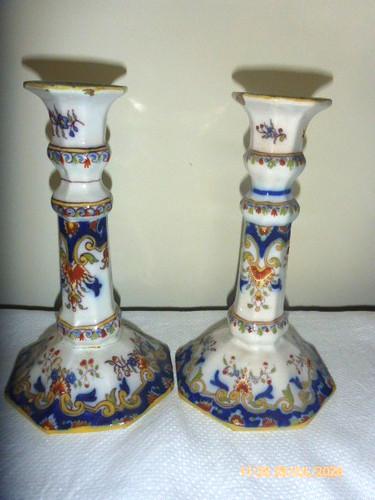 Pair french faience - pair,