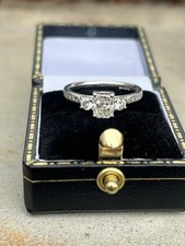 Platinum 1.10tcw Cushion Cut Diamond Ring, Size L, *IGI Cert, Stunner! RRP £4500