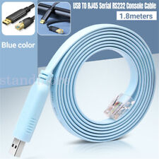 Blue 1.8M USB TO RJ45 Serial Console Cable Express Net Cable for Cisco Routers