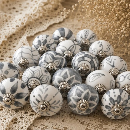 Grey and white - , hand