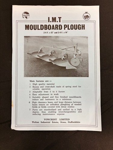 Mouldboard plough - i.m.t,