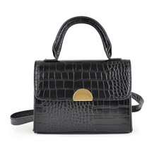 Ladies Mock Croc Cross-Body