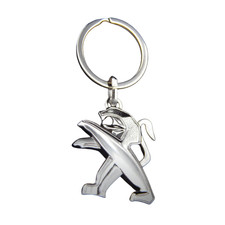 Peugeot Logo Car Keychain for