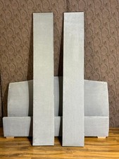 Superb The Conran Shop Grey Velvet King size bed frame & Mattress rrp £8100